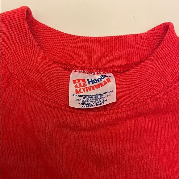 Hanes Classic Red Sweatshirt - Picture 2 of 5